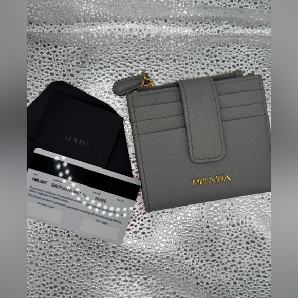 Authentic Prada Wallet- Gray Small Safannio - Picture 9 of 10